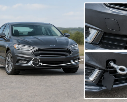 Буксировочный крюк Ford Fusion USA: где находится и как буксировать