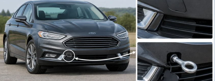 Буксировочный крюк Ford Fusion USA: где находится и как буксировать