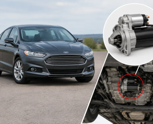 Где находится стартер Ford Fusion