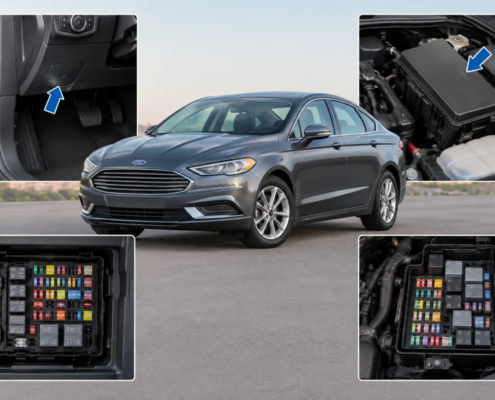 Где находятся предохранители Ford Fusion: расположение блоков