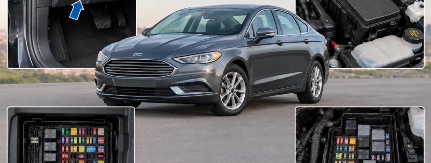 Где находятся предохранители Ford Fusion: расположение блоков