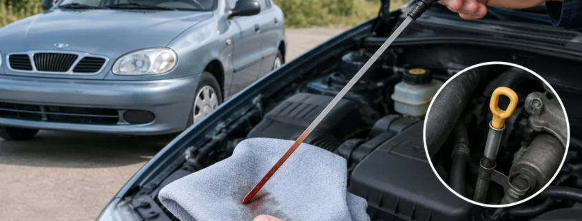 Как проверить уровень масла в АКПП Daewoo Lanos