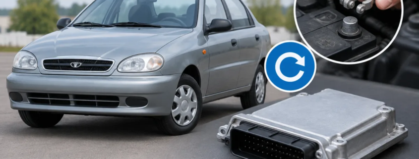 Как сбросить ЭБУ в автомобиле Daewoo Lanos