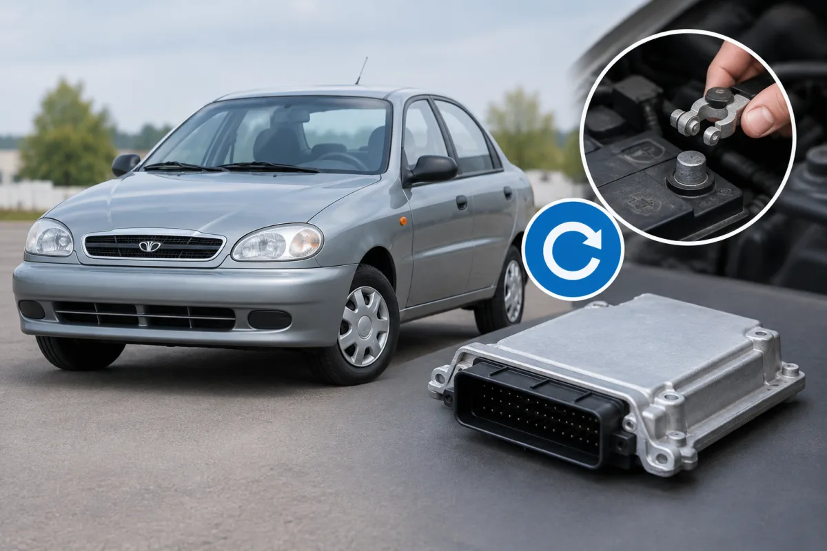 Как сбросить ЭБУ в автомобиле Daewoo Lanos