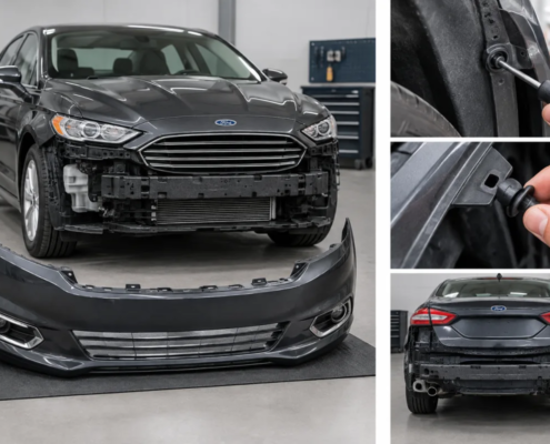 Как снять передний и задний бампер Ford Fusion USA