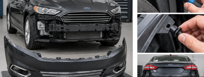 Как снять передний и задний бампер Ford Fusion USA