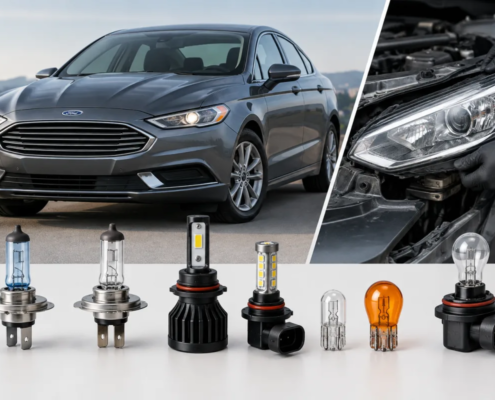 Лампочки и фары Ford Fusion USA: типы ламп и снятие оптики