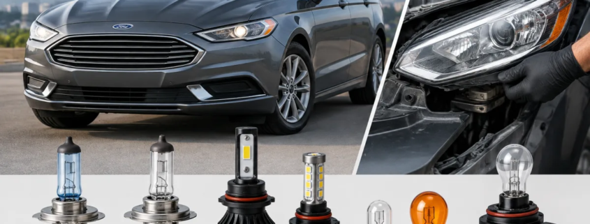 Лампочки и фары Ford Fusion USA: типы ламп и снятие оптики