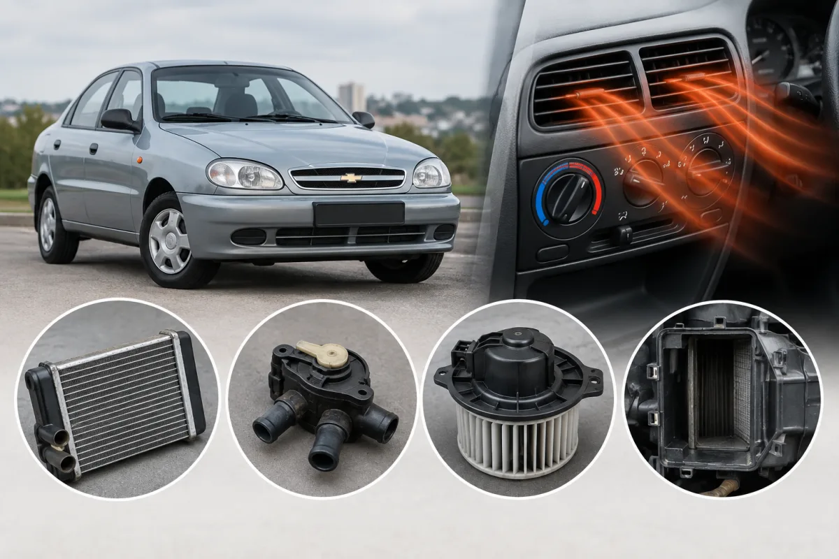 Почему плохо греет печка Chevrolet Lanos: радиатор, кран, моторчик и способы улучшения